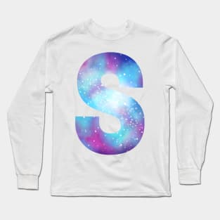 Letter S galaxy Long Sleeve T-Shirt